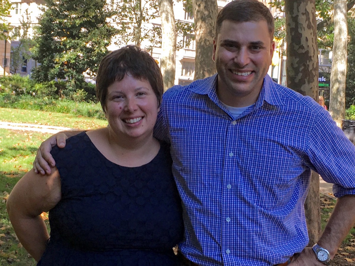 Rachel Fournier and husband